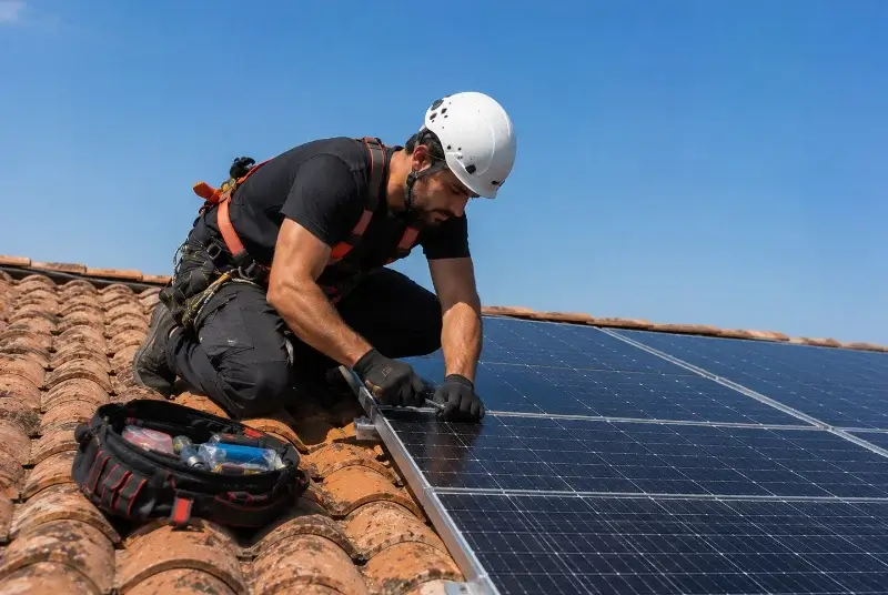 Maintenance et monitoring de panneaux solaires à Rittershoffen