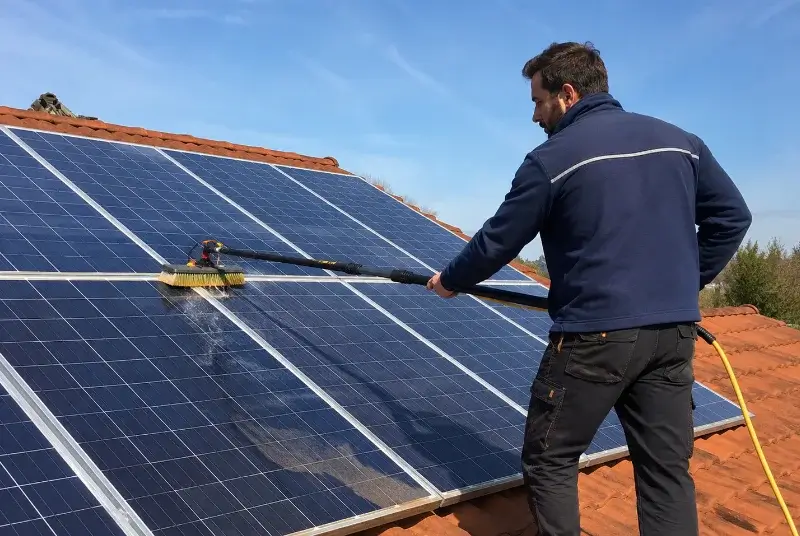 Nettoyage et entretien de panneaux solaires à Rittershoffen
